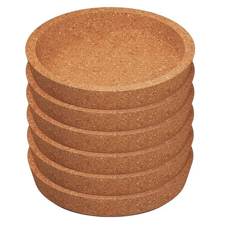 Wanjorlay Paquet de 6 sous-Verres en LièGe
