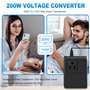 Bmocoen Transformateur Convertisseur De Tension De Transformateur 110 V Convertisseur De Tension De Voyage Convertisseur De Pris