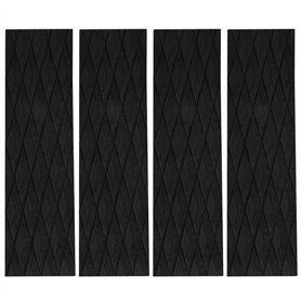 Giilayky Lot de 4 patins de traction pour planche de surf Eva Surfing Skimboard Tapis de traction antidérapant arrière pour plan