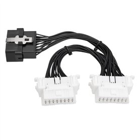 SING F LTD 1 câble répartiteur OBD2 OBDII 16 broches 1 vers 2 mâle vers femelle pour instrument de diagnostic d'ordinateur autom