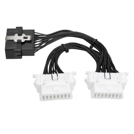 SING F LTD 1 câble répartiteur OBD2 OBDII 16 broches 1 vers 2 mâle vers femelle pour instrument de diagnostic d'ordinateur autom