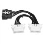 SING F LTD 1 câble répartiteur OBD2 OBDII 16 broches 1 vers 2 mâle vers femelle pour instrument de diagnostic d'ordinateur autom
