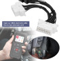 SING F LTD 1 câble répartiteur OBD2 OBDII 16 broches 1 vers 2 mâle vers femelle pour instrument de diagnostic d'ordinateur autom