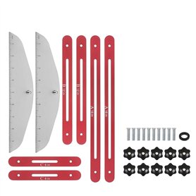 Wisboey Gabarit de Marche D'Escalier Outil: Gabarit de Mesure D'Escalier Réglable de 9 Pouces à 54 Pouces pour les Marches D'Esc