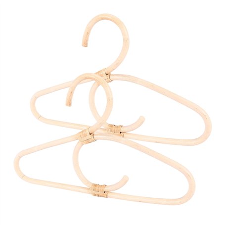 Giilayky 2 Pcs Rotin VêTements Cintre Style Nordique Enfants VêTements Organisateur Rack Enfants Cintre Enfants Chambre DéCor Ci