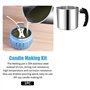 Gaqnzjx Versage pour la fabrication de bougies, pot de fusion de cire à Double bouilloire de 44 Oz, fabrication de bougies, rési
