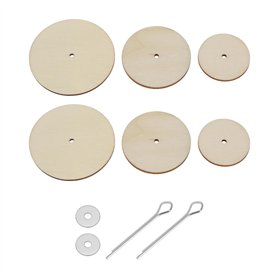 eMagTech Lot de 30 goupilles fendues pour poupée - Kit d'accessoires pour poupée - 30 mm