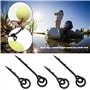 eMagTech Lot de 30 pointes à bouillettes avec anneau de vis 10 mm/15 mm avec boucle de liaison ronde émerillons pour appâts et a