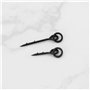 eMagTech Lot de 30 pointes à bouillettes avec anneau de vis 10 mm/15 mm avec boucle de liaison ronde émerillons pour appâts et a