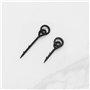 eMagTech Lot de 30 pointes à bouillettes avec anneau de vis 10 mm/15 mm avec boucle de liaison ronde émerillons pour appâts et a