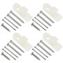 eMagTech 4 Pièces Mini Loquet à Pression Armoires Boucle 32.5mm X 10.7mm avec Vis pour Bateaux Camping-cars Meubles de Cuisine A