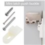 eMagTech 4 Pièces Mini Loquet à Pression Armoires Boucle 32.5mm X 10.7mm avec Vis pour Bateaux Camping-cars Meubles de Cuisine A