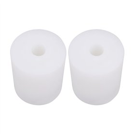 eMagTech Lot de 2 roulements à rouleaux en plastique sans roulement à billes - 40 x 50 mm - Ouverture de 10 mm - Applicable aux