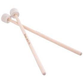 Verklsfuly 1 paire de baguettes de tambour en feutre avec tête de maillet