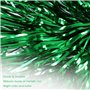 Boerunid Lot de 24 pompons de pom-pom girl avec poignée en plastique pour adultes et enfants - Vert