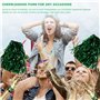 Boerunid Lot de 24 pompons de pom-pom girl avec poignée en plastique pour adultes et enfants - Vert