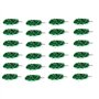 Boerunid Lot de 24 pompons de pom-pom girl avec poignée en plastique pour adultes et enfants - Vert
