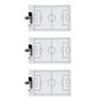 DcnrInsr 3 Pièces Presse-Papiers de Football pour L'Entraînement Tableau Double Face Effaçable à Sec pour Les Entraîneurs 13,78 