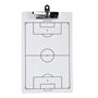 DcnrInsr 3 Pièces Presse-Papiers de Football pour L'Entraînement Tableau Double Face Effaçable à Sec pour Les Entraîneurs 13,78 