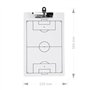 DcnrInsr 3 Pièces Presse-Papiers de Football pour L'Entraînement Tableau Double Face Effaçable à Sec pour Les Entraîneurs 13,78 