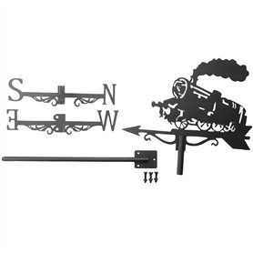 BGFAVCV Girouette en forme de train à vapeur pour décoration de jardin
