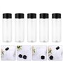 Qeunrtiy 10 Pièces 400 Ml/13,5 Oz Bouteille de Jus en Plastique Transparent Récipient de Stockage de Céréales Grossières Bouteil