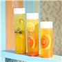 Qeunrtiy 10 Pièces 400 Ml/13,5 Oz Bouteille de Jus en Plastique Transparent Récipient de Stockage de Céréales Grossières Bouteil