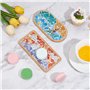Comphic Kit D'Artisanat de Mosaïque à Faire Soi-Même, Ensemble de Dessous de Verre en Bambou avec Plateau de Base Vierge, Décora