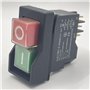 berjalan KJD17 6 Broches Interrupteurs à Bouton-Poussoir de Démarrage Électromagnétique 18A AC220V IP55 Interrupteur de Sécurité