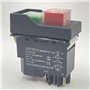 berjalan KJD17 6 Broches Interrupteurs à Bouton-Poussoir de Démarrage Électromagnétique 18A AC220V IP55 Interrupteur de Sécurité