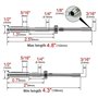 Grnlucja 20 PièCes SéRies Tendeur à Main Swage Fileté Goujon Tension Hex Fitting RéCepteur Terminal pour 1/8 Pouce CâBle Garde-C