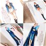 Jemcgrl Modèle de Croquis Règle de Couture Motif Humanoïde Mesure des Vêtements Facile à Utiliser B