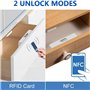 Dsdhuf Serrure D'Armoire Cachée, Serrure Électronique Intelligente NFC RFID de Sécurité pour Enfants pour Armoire, Tiroir, Casie