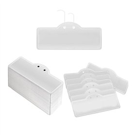Qaautor 50PCS Arbre Étiquettes Double Face Identification Extérieure avec Fils Métalliques pour Marqueurs de Plantes