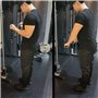 Quisiete Dispositif de barre de traction d'entraînement, accessoires, barre droite de traction pour biceps, barre de traction po