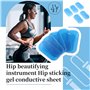 Kopinma 15Pcs EMS Pads Gel Hydrogel, Hip Muscle Hydrogel Autocollant Hip Muscle, Autocollants EMS pour Muscles de Hanche, Gel de