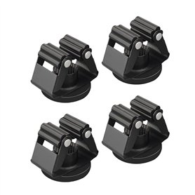 FVZWKHD Lot de 4 supports magnétiques pour balai à franges - Fixation murale - Convient pour garage