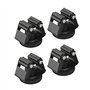 FVZWKHD Lot de 4 supports magnétiques pour balai à franges - Fixation murale - Convient pour garage