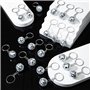 berjalan 50 Pièces Mini Boule Disco Porte-Clés, Miroir Boule Disco en Vrac Porte-Clés Cadeaux de Fête pour Les Fournitures de Fê