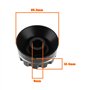 ECSiNG Lot de 4 boutons de contrôle du volume et du son de guitare crantés pour 244 pots à arbre fendu USA (impérial) compatible