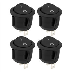 ECSiNG Lot de 4 interrupteurs ronds pour aspirateur compatibles avec Ariete AT5185761900 2759 2761 Handy Force