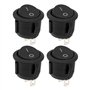 ECSiNG Lot de 4 interrupteurs ronds pour aspirateur compatibles avec Ariete AT5185761900 2759 2761 Handy Force