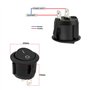 ECSiNG Lot de 4 interrupteurs ronds pour aspirateur compatibles avec Ariete AT5185761900 2759 2761 Handy Force