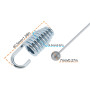 ECSiNG 2 Pièces Câble Bowden avec Ressort pour Tondeuse à Gazon Câble d'entraînement pour Frein Moteur Accélérateur de Roue Motr