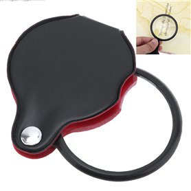 OriGlam Mini loupe de Poche 5X en Verre Optique avec étui de Protection cortical