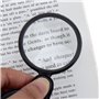 OriGlam Mini loupe de Poche 5X en Verre Optique avec étui de Protection cortical, pour Bureau, Lecture, Loisirs