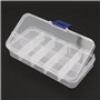 OriGlam 13x6.5CM Boîte de rangement pour matériel de pêche, boîte en plastique avec séparateurs réglables, boîtes de rangement p