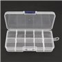 OriGlam 13x6.5CM Boîte de rangement pour matériel de pêche, boîte en plastique avec séparateurs réglables, boîtes de rangement p