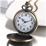 JewelryWe Montre Gousset Vintage Pendentif en Bronze avec chaîne Collier pour Homme et Femme …