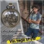 JewelryWe Montre Gousset Vintage Pendentif en Bronze avec chaîne Collier pour Homme et Femme …